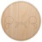 Kawaii Cute Crying Face Unfinished Wood Shape Piece Cutout for DIY Craft Projects